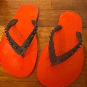 Christian Louboutin Loubi Flip Slides